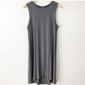Apt. 9 GrayTank Ribbed Long Maxi Dress EUC